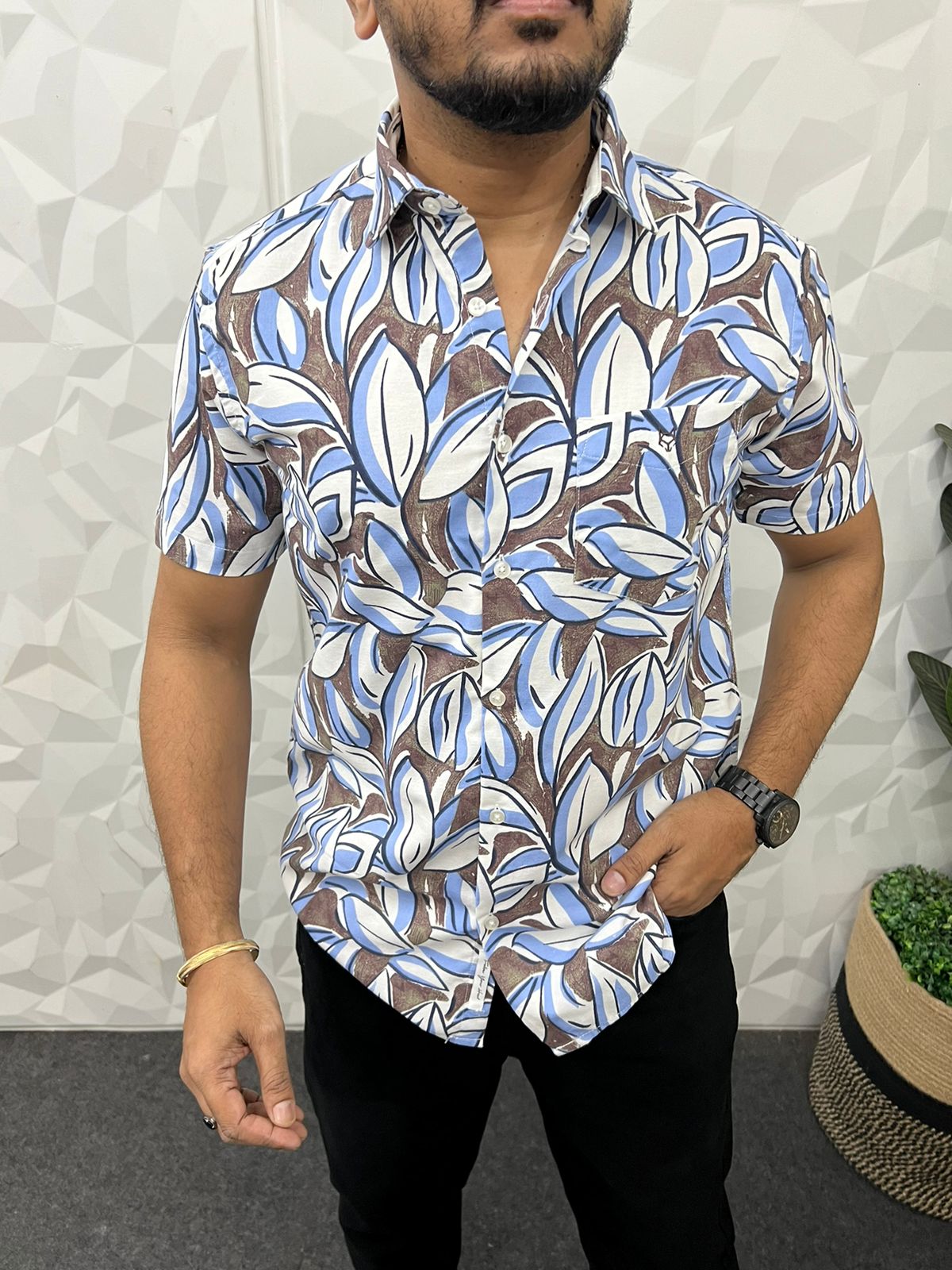 Export quality half printed shirt