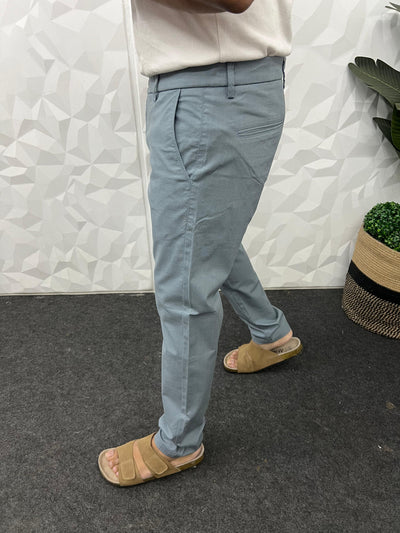 Linen fabric chinos