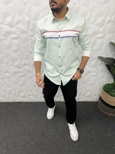 Chest pannel club wear shirt