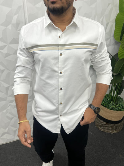 Chest pannel club wear shirt
