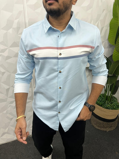 Chest pannel club wear shirt