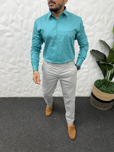 Self texture party wear shirt