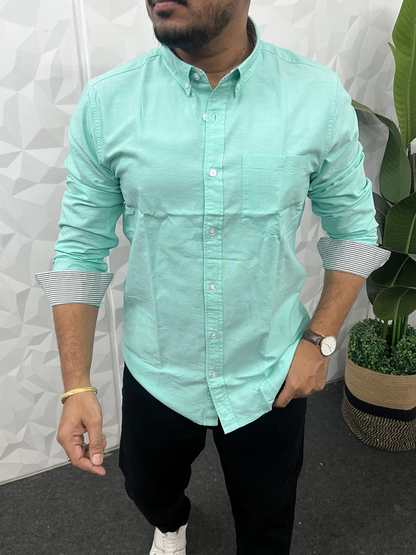 Yarn dyed premium oxford shirt