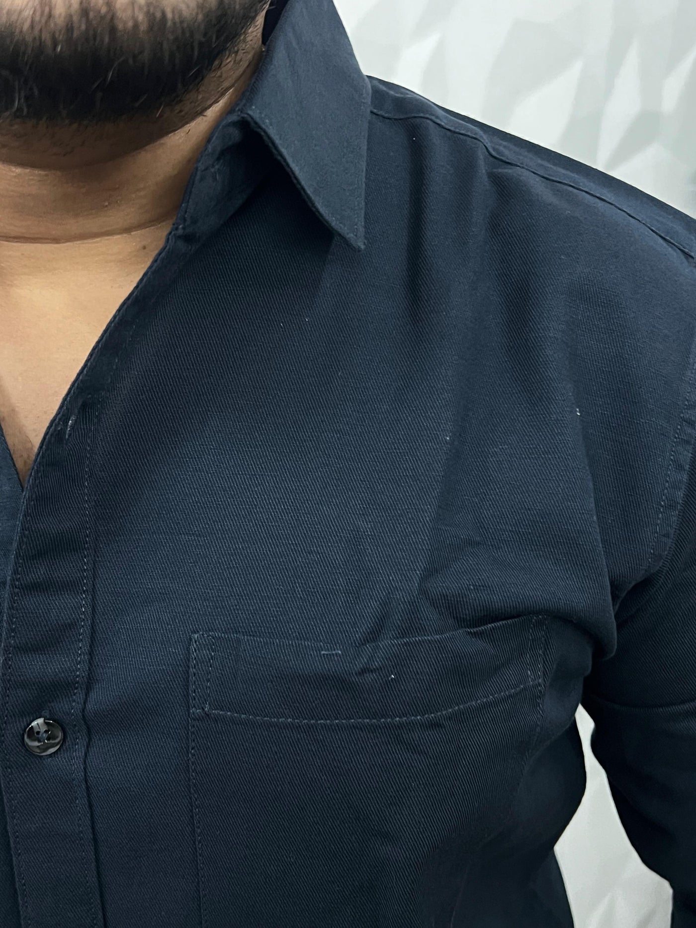Twill fabric plain shirt