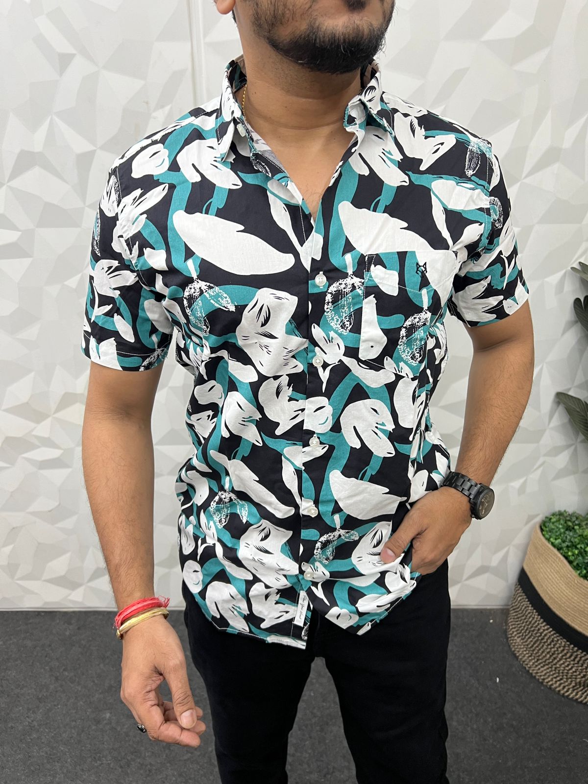 Export quality half printed shirt