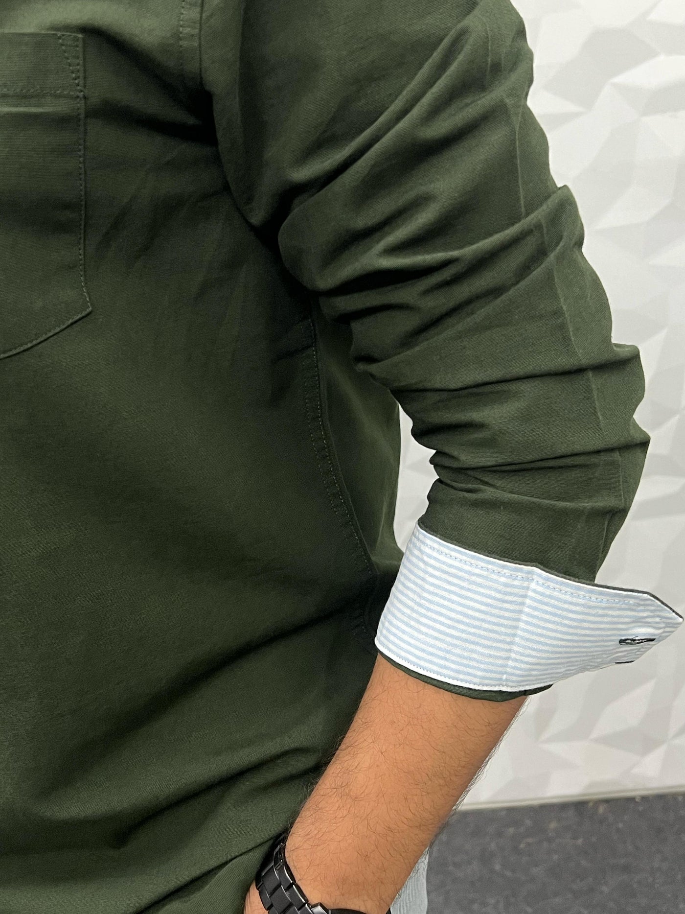 Cotton blend linen shirt