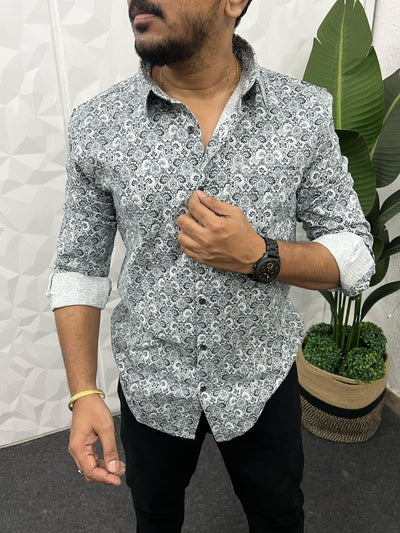 Cotton giza premium printed shirt