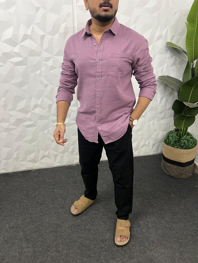 Double cloth soft linen shirt