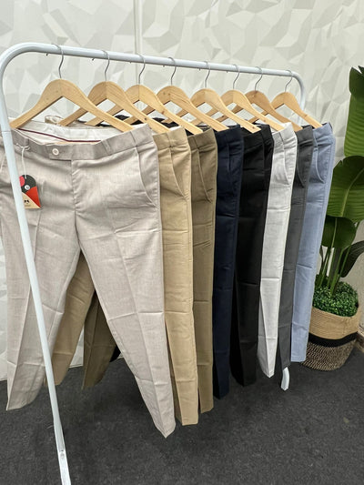 Waist adjustable cotton trouser ( wooden )