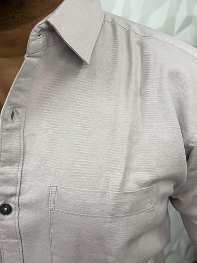 Twill fabric plain shirt