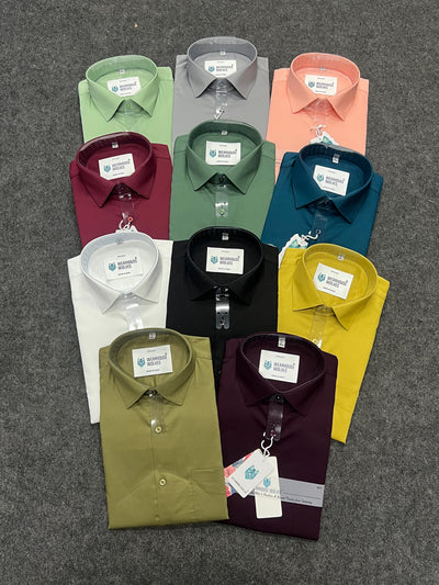 Cotton lycra fabric plain shirt