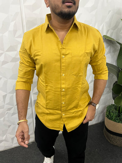 Twill fabric plain shirt