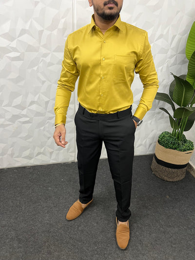 Cotton lycra fabric plain shirt
