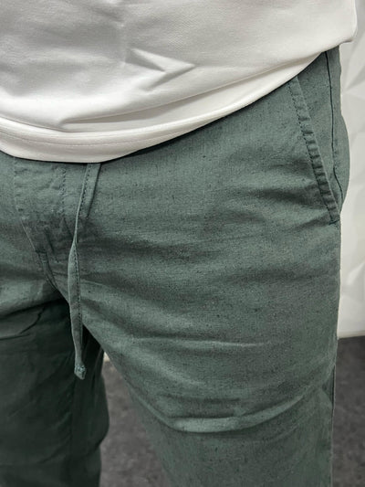 Linen fabric chino pant