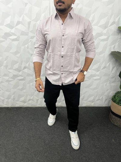 Twill fabric plain shirt