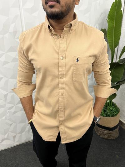 Corduroy lycra fabric shirt