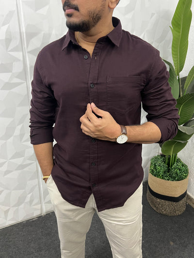 Double cloth soft linen shirt