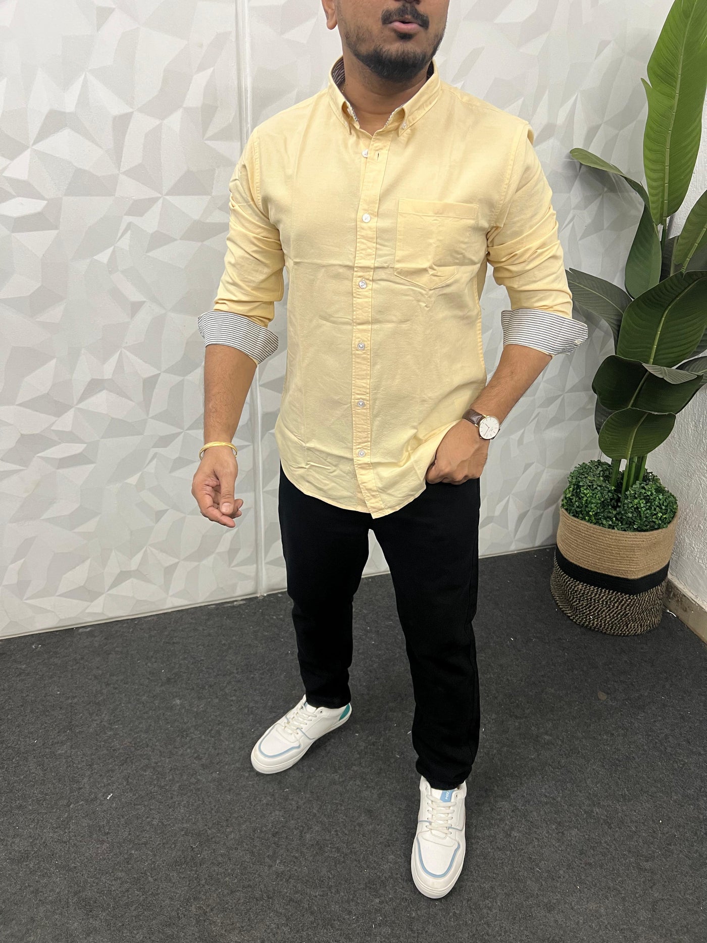 Yarn dyed premium oxford shirt