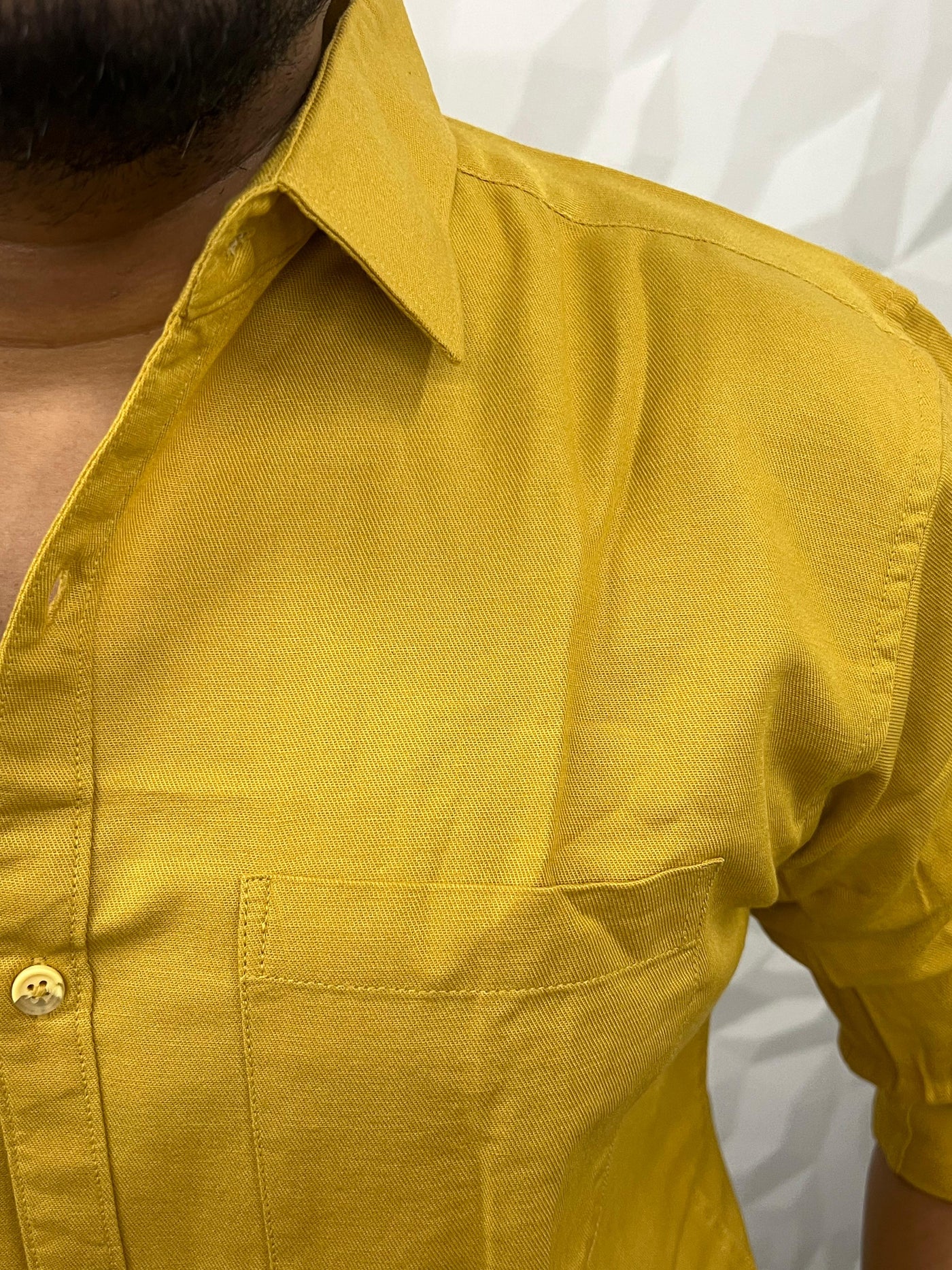 Twill fabric plain shirt