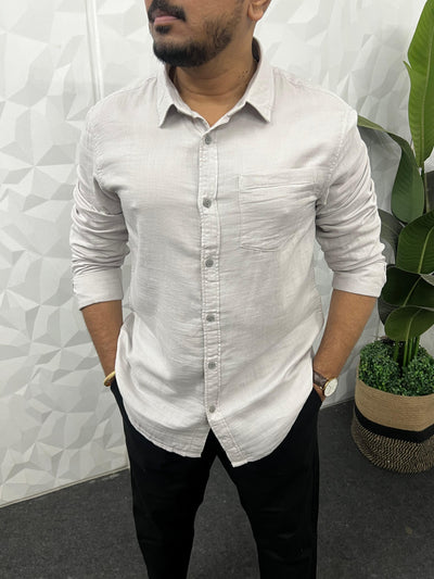 Double cloth soft linen shirt