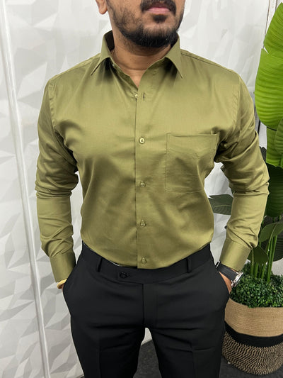 Cotton lycra fabric plain shirt