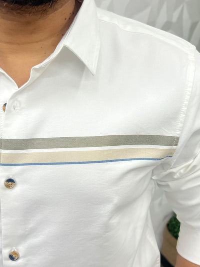 Chest pannel club wear shirt