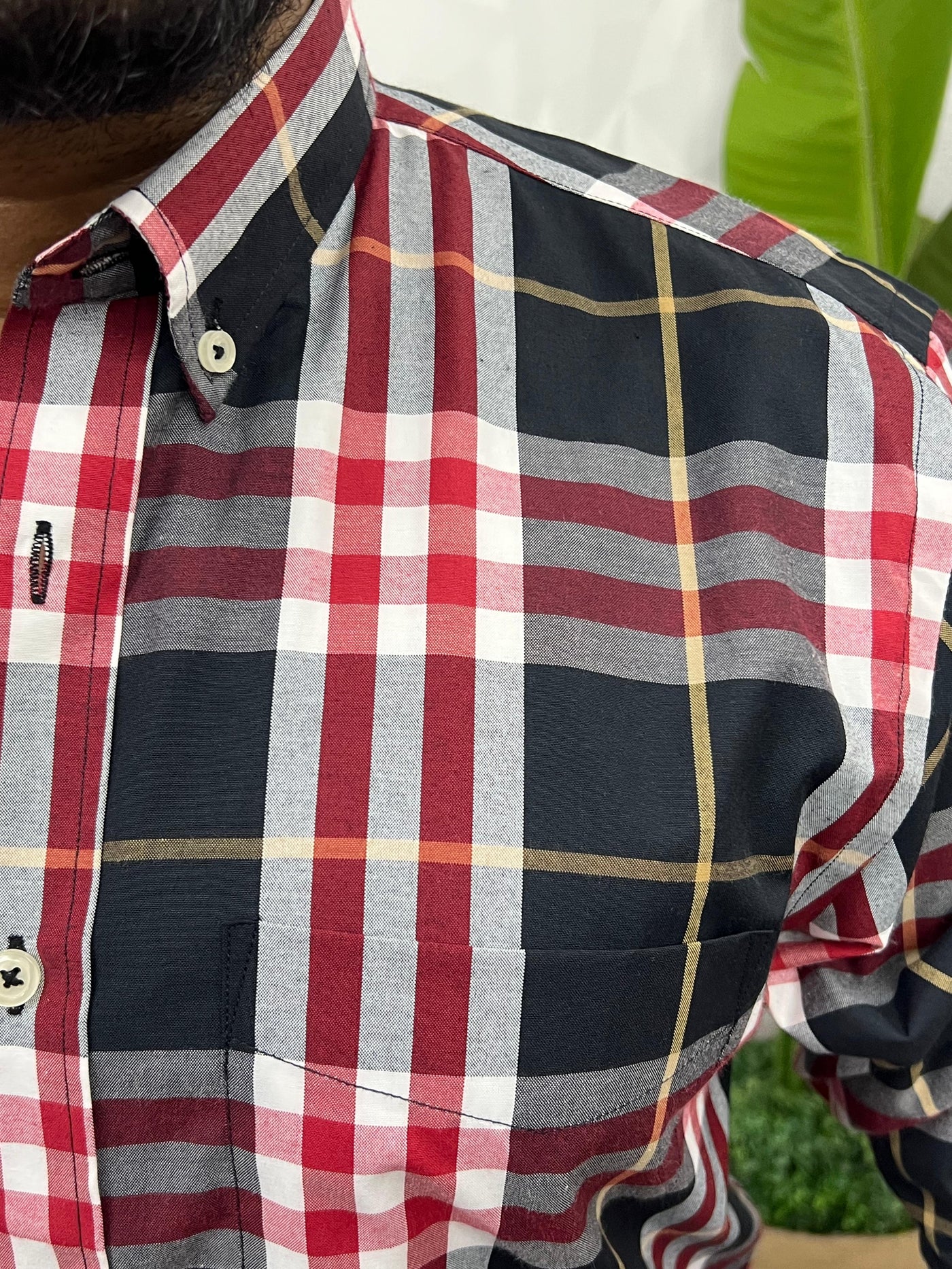 Cotton poplin burberry chex shirt