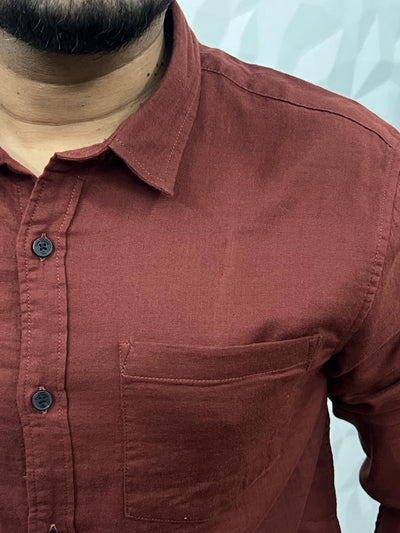 Double cloth soft linen shirt