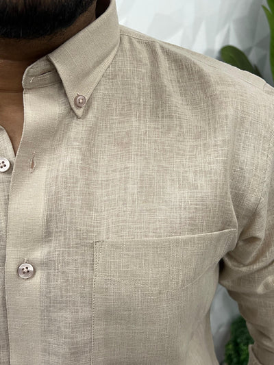 Khadi linen fabric plain shirt
