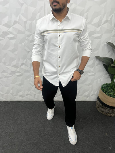 Chest pannel club wear shirt