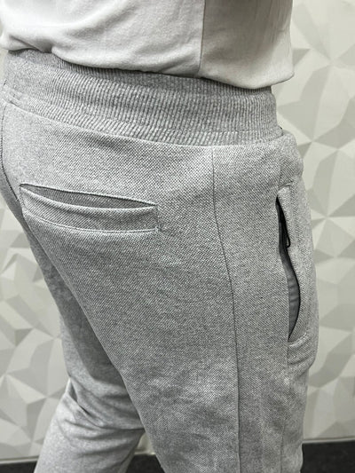 Jute fabric light grey track pant ( Light grey )