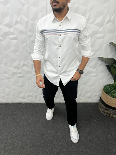 Chest pannel club wear shirt