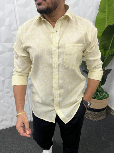 Oxford fabric fine stripes shirt