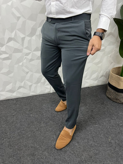 Lachka fabric trouser ( Dark grey )