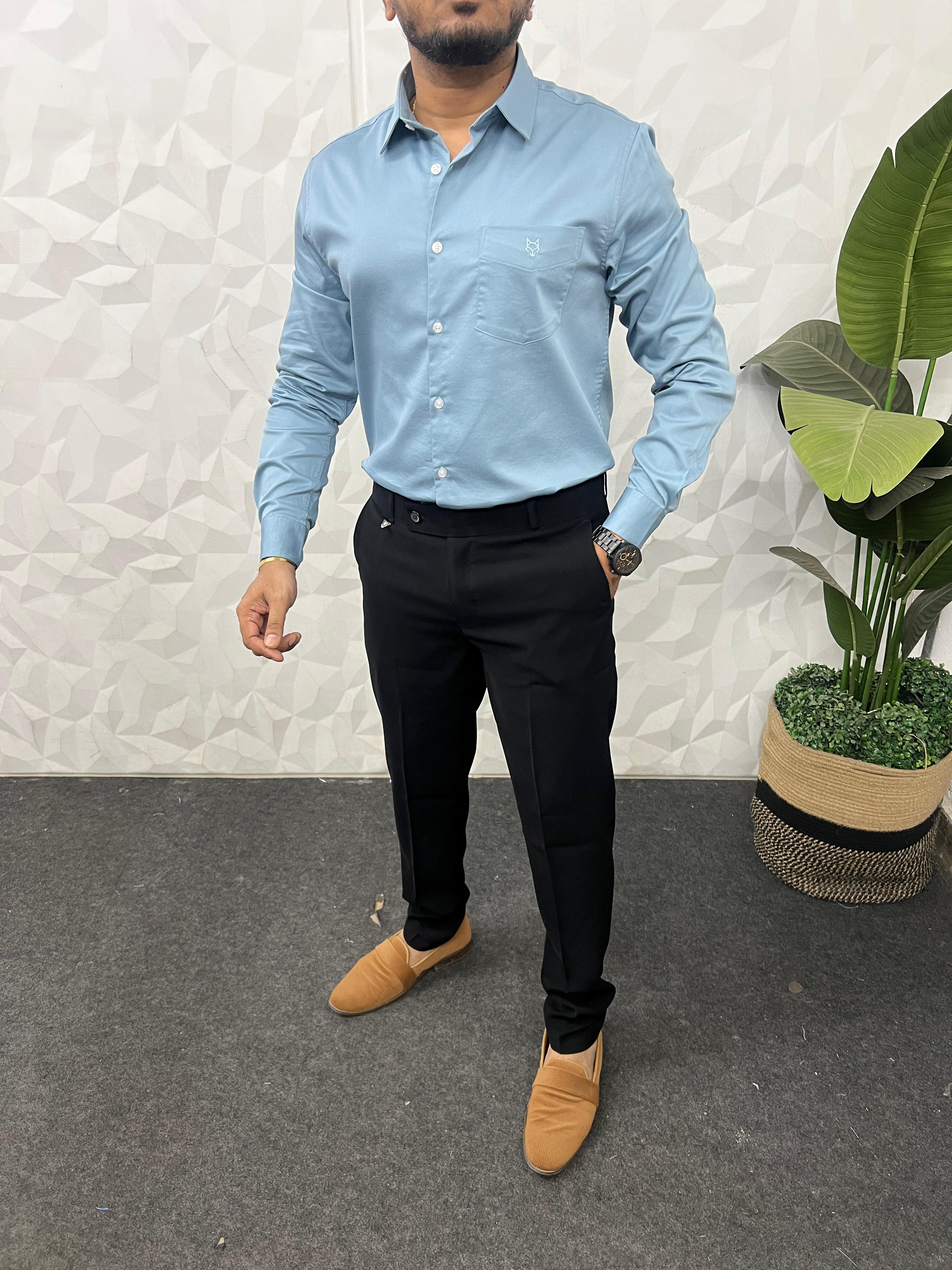 Cotton lycra plain shirt