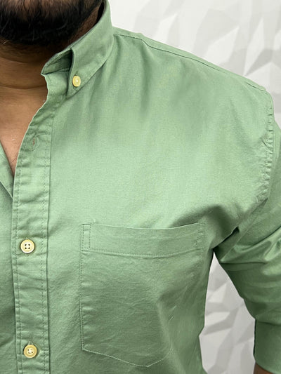 Oxford lycra solid shirt ( pista )