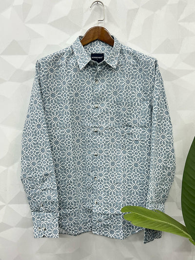 Cotton giza premium printed shirt