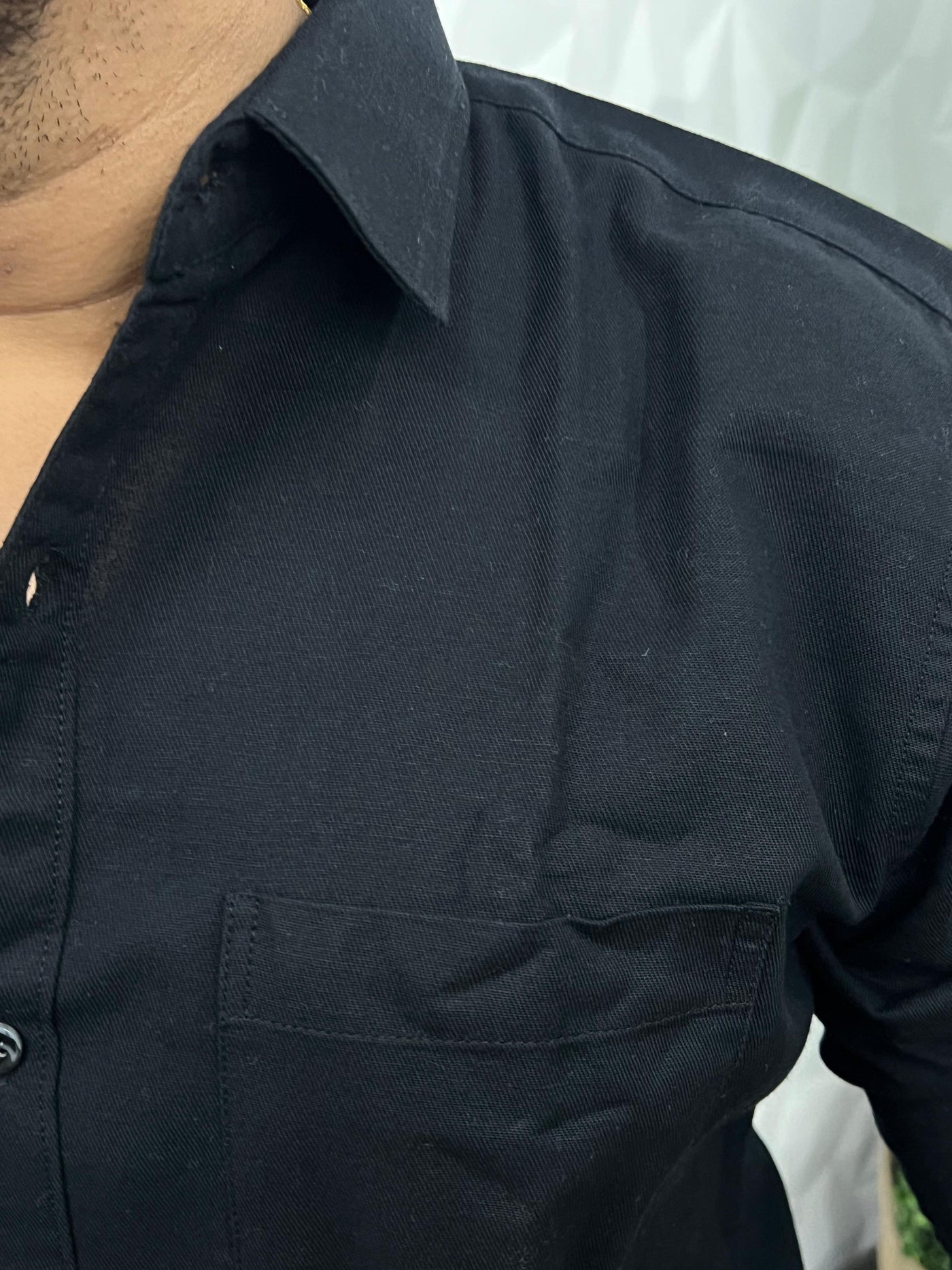 Twill fabric plain shirt