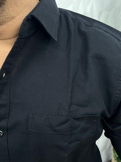 Twill fabric plain shirt