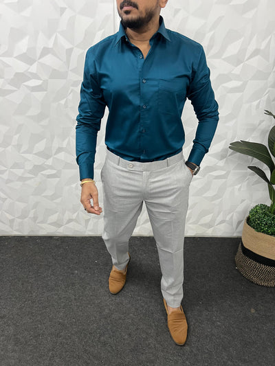 Cotton lycra fabric plain shirt
