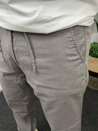 Linen fabric chino pant