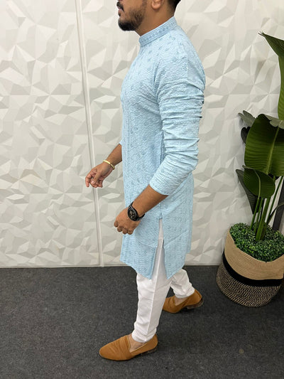 Chikankari embroidery kurta